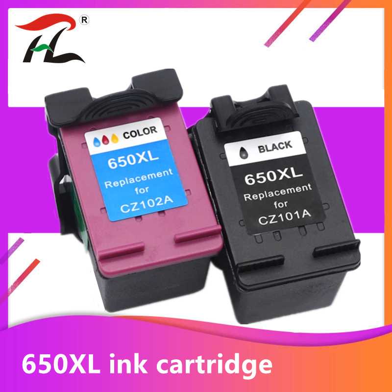 

Yi Le Cai Ink Cartridge 650XL Replacement for 650 650 xl Deskjet 1015 1515 2515 2545 2645 3515 4645 Printer