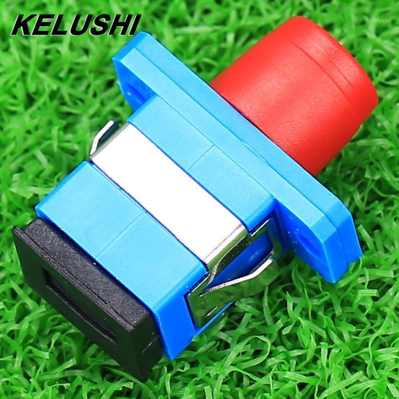 

KELUSHI 50/100/150/200Pcs FC-SC single/multi mode simplex flange adapter fiber coupler for digital communication1