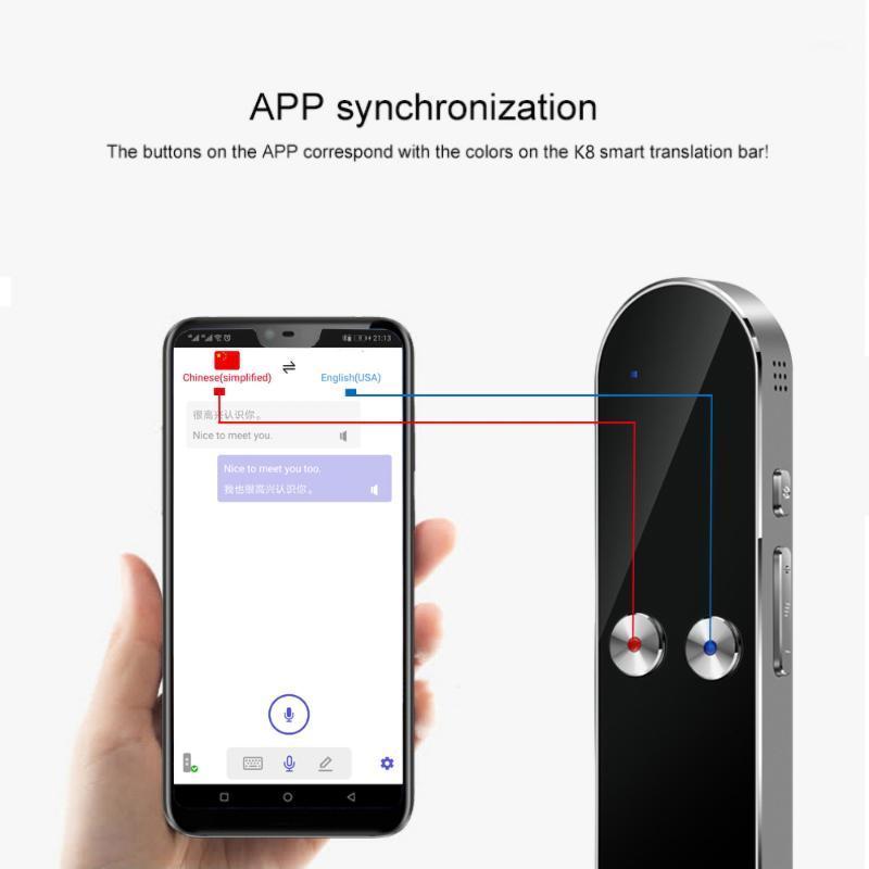 

Kebidumei Portable 68 Language Translator Bluetooth Translator Real-time Voice Translation Machine Traveling Meeting K8 Newest1