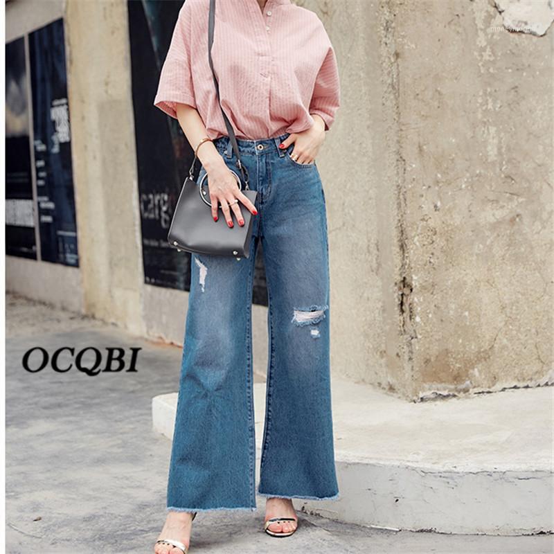

Plus Size Streetwear Distressed Vintage Jeans for Women Boyfriend High Waist Jeans1, As pic