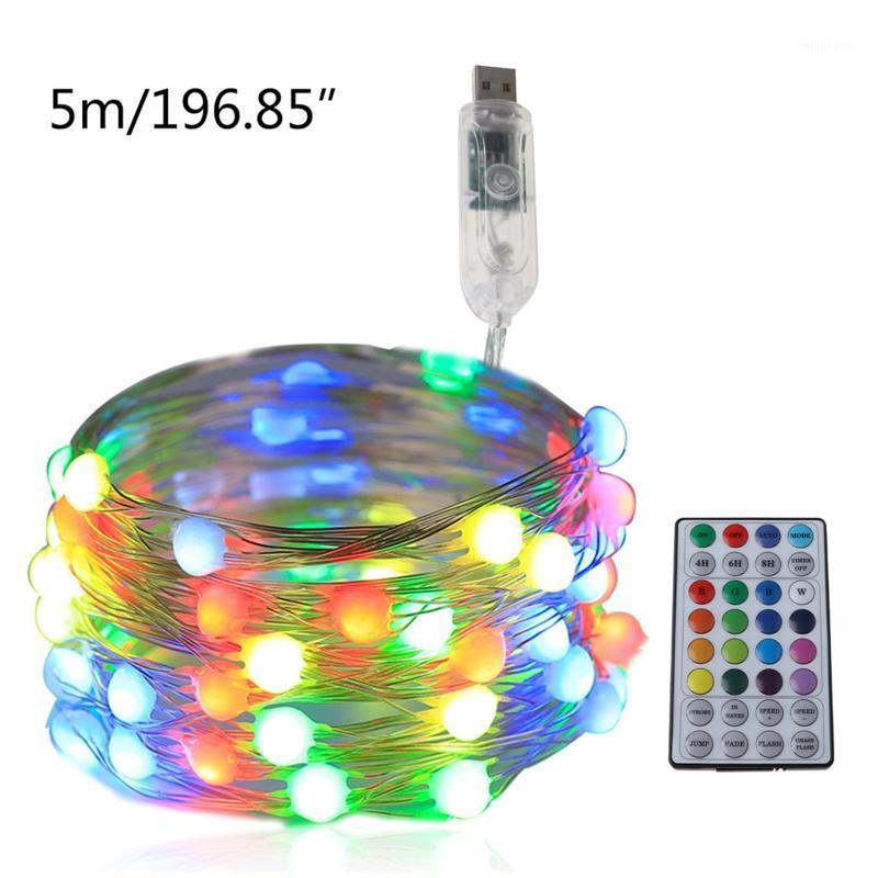 

Waterproof Colorful Christmas Tree LED String Light with Remote Control Night Lamps Party Decor Electric Ornaments1