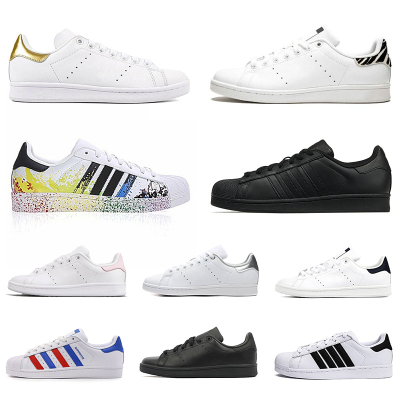

Classic Casual Shoes women men new superstar stan shoes fashion smith sneakers Triple white superstars black designer gold leather sport