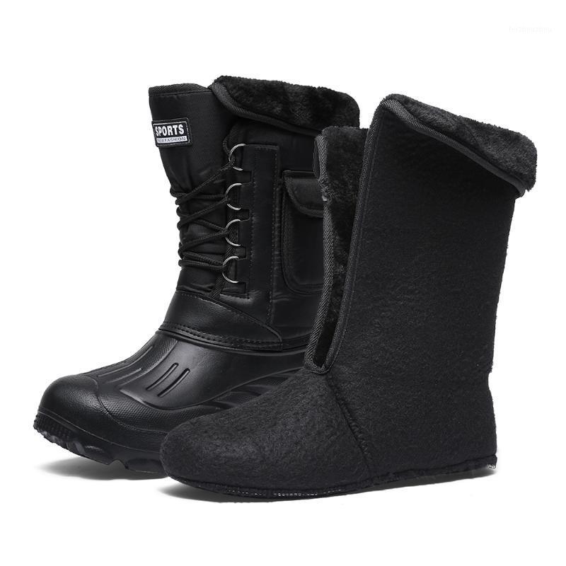 

Men's Snow Boots Ankle Winter Booties Fur Warm Shoes Man Fashion Casual Shoes for Men Sneakers Ankle Botas Hombre Footwear Male1, Blue