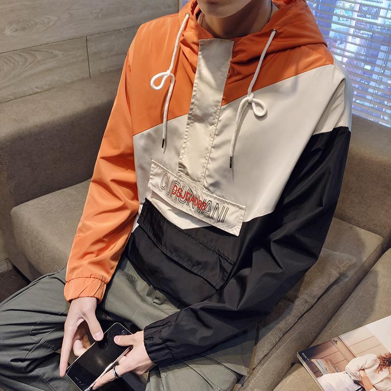 

Poleron Hombre Patchwork Printed Pullover Hoodies Men 2020 Autumn Casual Hooded Streetwear Sweatshirts Hip Hop Harajuku Male Top1, Yellow
