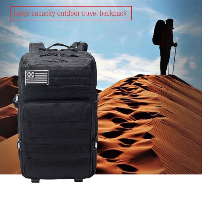 

40L Outdoor Sports Tactical Backpack Large Capacity Hiking Camping Backpack Men Waterproof Multifunction Tactical Bag