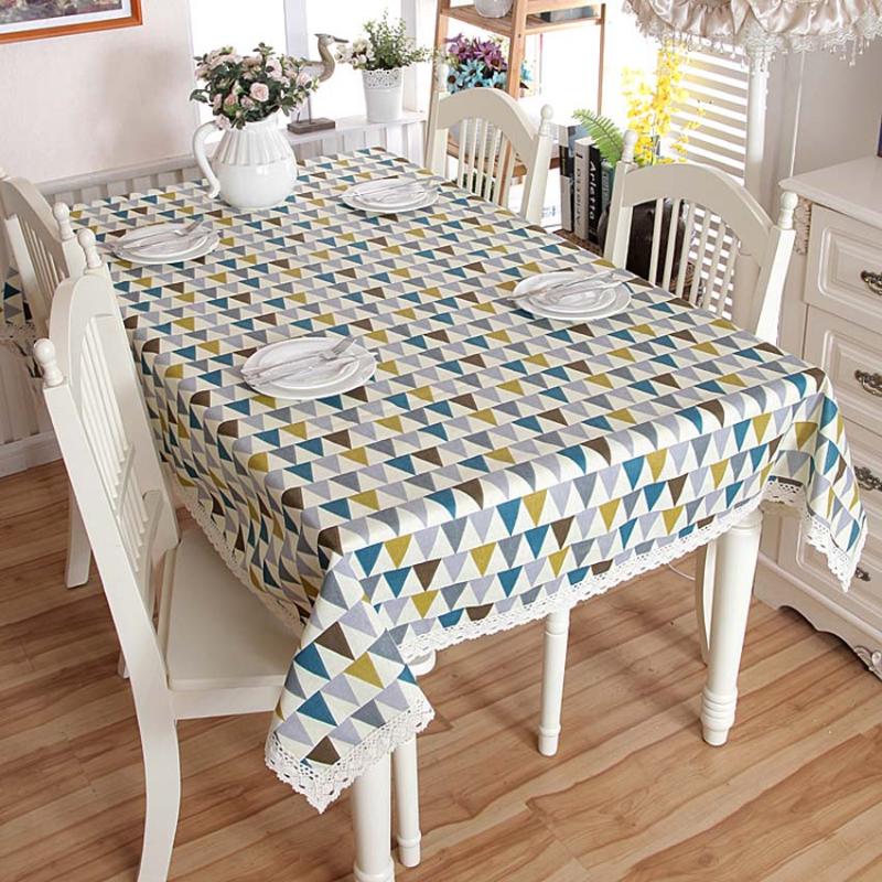 

Geometric Modern Table Cloth Non-slip Soft Table Cover Adiabatic Home Decor Tablecloth Background Cloth Manteles Toalha De Mesa, Color 1