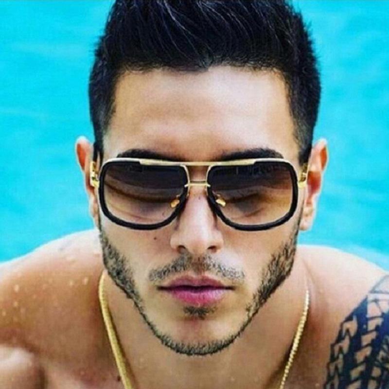 

Classic Oversized Men Sunglasses Women Mach One Sun Glasses Square Retro Male UV400 Mirror Eyewear