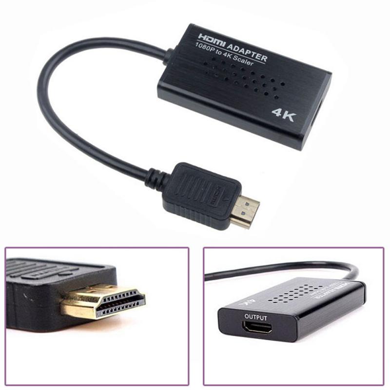 

2K Upscaler Scaler Ultra HD Video Converter Adapter Cable Up Scale Upscale 1080P For HDTV Laptop Computer Monitor Display