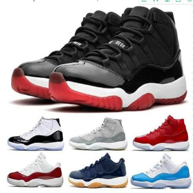 

11 11s Dark Concord Indigo black university gold Black Game Royal Mens Basketball Shoes 13s 3M Lucky green Flint Outdoor Sneakers, Color 38