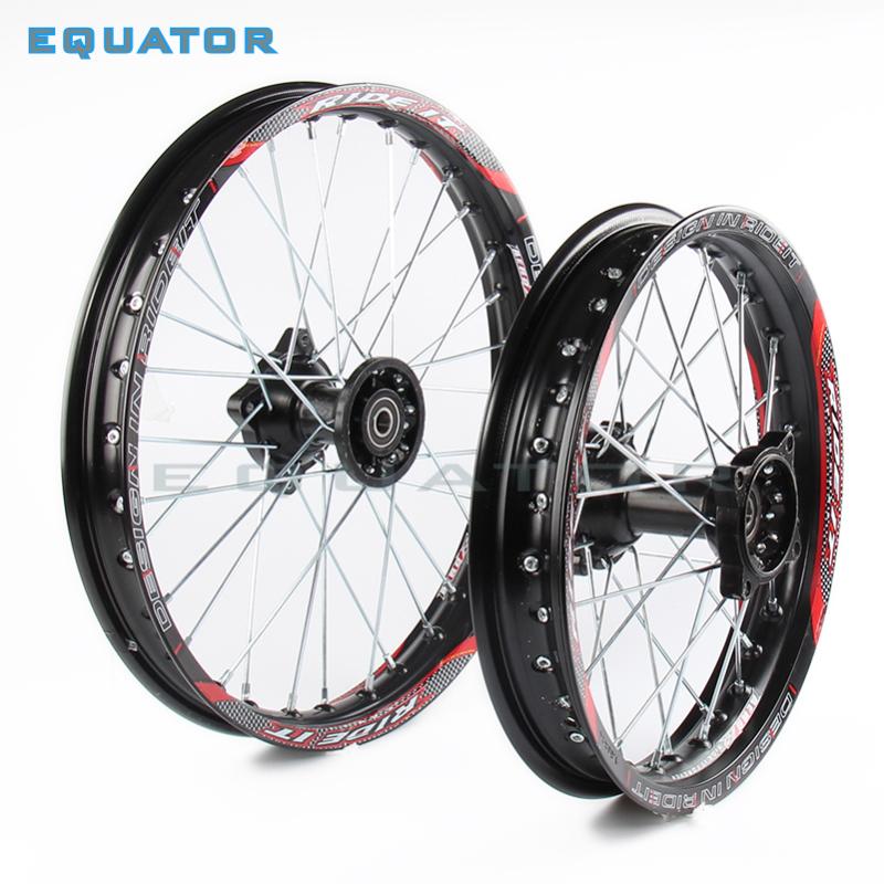 

black 12mm 15mm Front 1.60x17" inch Rear 1.85x14" inch aluminium Alloy Wheel Rim For 160cc 150CC Dirt Pit bike 14 17 wheel