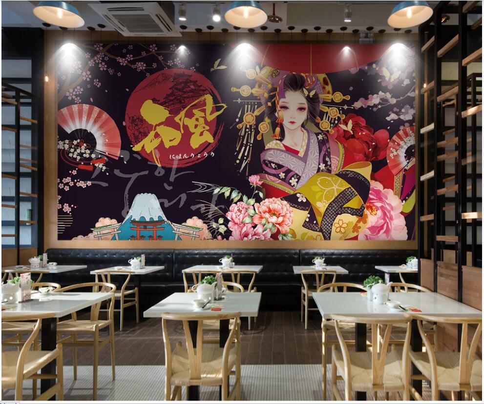 

3d wallpaper custom photo mural on the wall Japanese cuisine, beautiful cuisine home decor 3d wall murals wallpaper for living room, Non-woven wallpaper