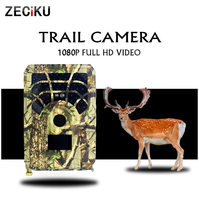 

Wildlife Night Vision Camera IP56 Waterproof Trap Trial Camera IR 5MP with 32gb TF Card ZECIKU