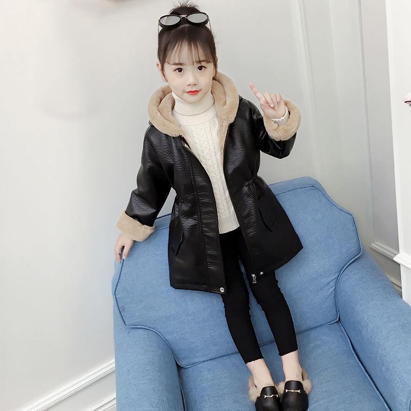 

Children's teenage girls leather jacket autumn and winter windbreaker jacket children's girl clothes for 4 6 8 10 12years, Purple
