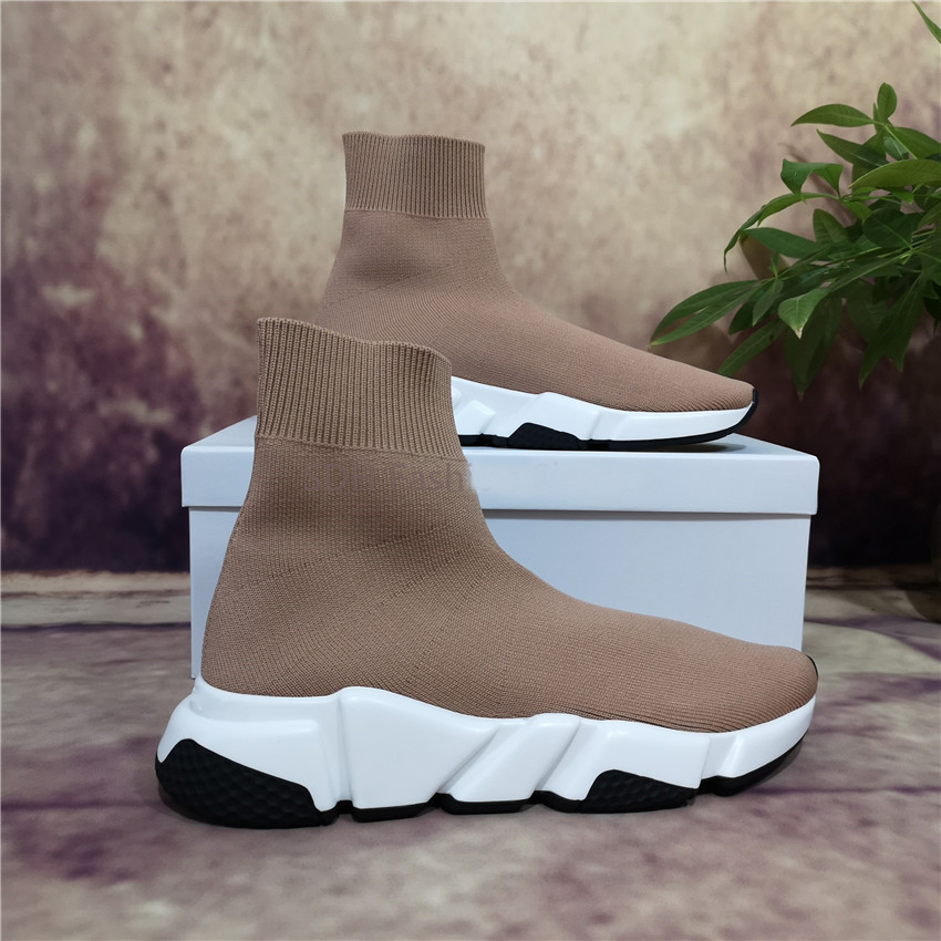 

High Quality Men Women Sock Walking Shoes Speed Trainer Red Black Yellow Pink Purple Mens Casual shoes Womens Casual Shoes Size36-45, Box