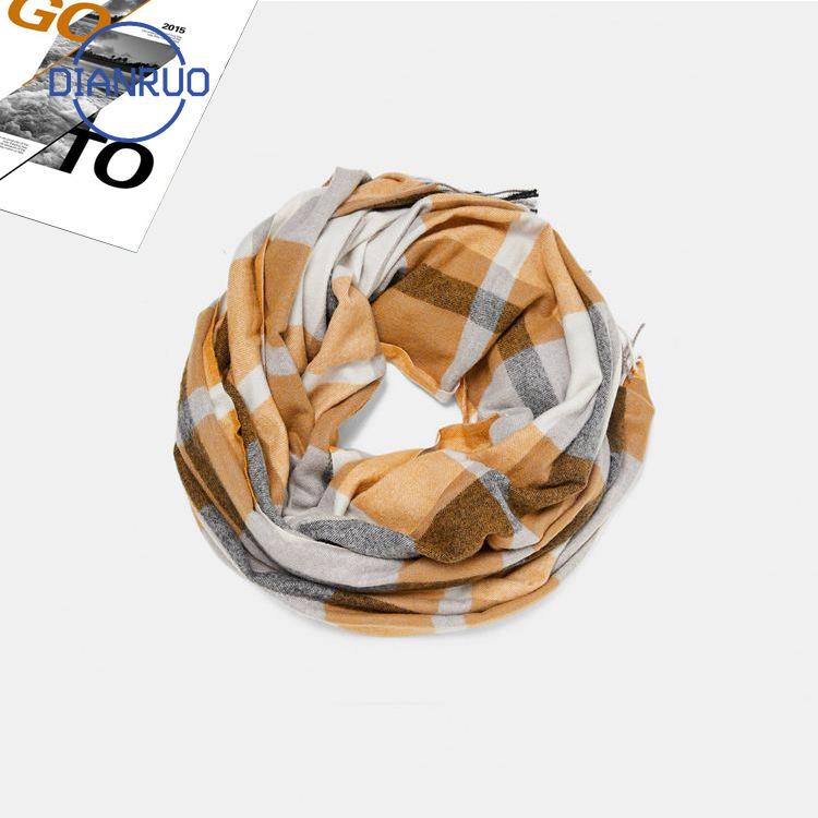 

DIANRUO New Retro Style 210x80cm Spring Winter Women Scarf Plaid Thickening Warm Scarves Shawls Bandana Lady Wrap R526