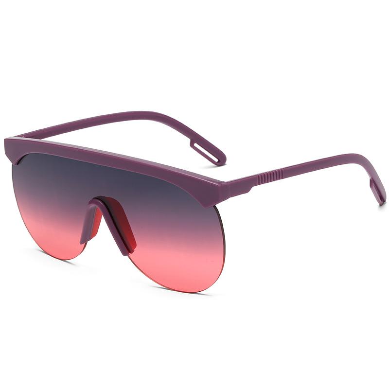 

unisx big oval futuristic sunglasses women men 2020 uv400 oversized shades candy color blue red feminino
