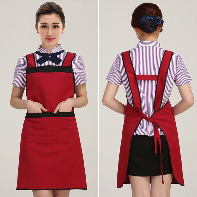 

Waiter apron custom logo Korean fashion restaurant supermarket hot pot shop cafe manicure waterproof overalls