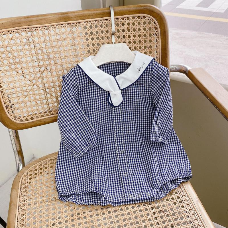 

New 2021 Infants Plaid Long Sleeve Cotton Jumpsuit Spring Girls Bodysuit Baby Girl Clothes Nz7k, 211h25