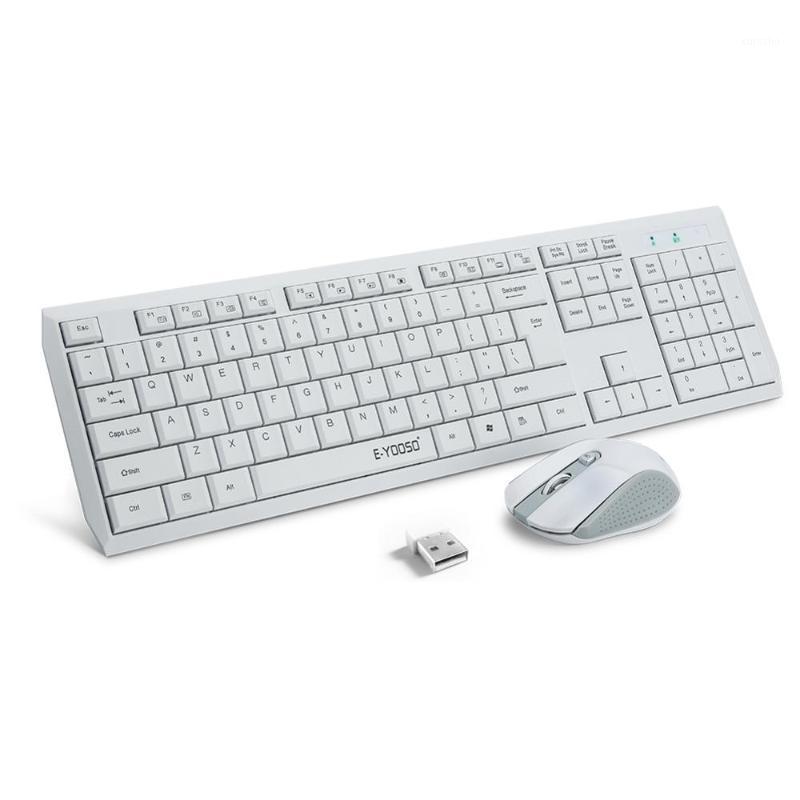 

2.4G Wireless Keyboard and Mouse Combo Quiet Key Low Profile US Layout 104 keys for PC Laptop Home Office Smart TV1