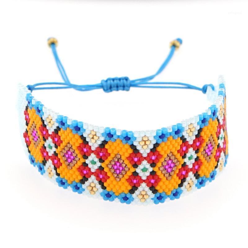 

Charm Bracelets Go2Boho Boho Bracelet For Women Friends Jewelry Gifts 2021 Miyuki Bead Bohemian Designer Hand Woven Jewellery Wholesal1