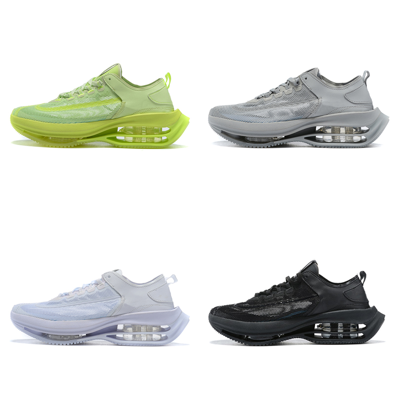 

Double Stacked running shoes Chaussures triple black white Barely Volt gray women mens trainers outdoor sports sneakers jogging 36-45