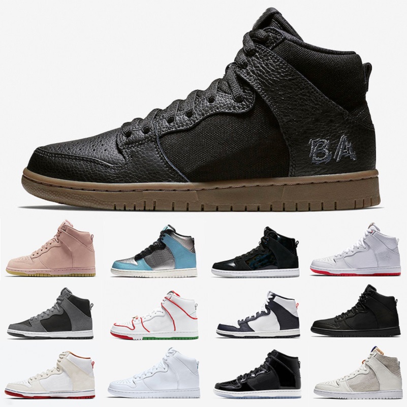 

Cheap Hot Fashion platform women men high cut casual shoes hi prm lx spectrum bred mulder brian skateboard mens trainer sports sneakers, Color#12