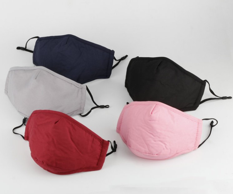 

Children cotton cloth designer masks solid color Kids mask dust proof protective breathable washable Child Mask
