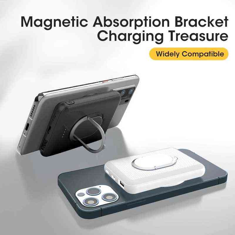 

Hot 2022 Magsafe Wireless charging Magnetic 20000mAh Power Bank For iphone 12 12Pro 12proMax 12mini Phone Battery Charger AA220310