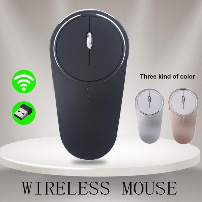 

Universal Wireless Mouse Practical Fashion USB Charging Aluminum Alloy Laptop Gaming Mice Ergonomic Plug And Play Office