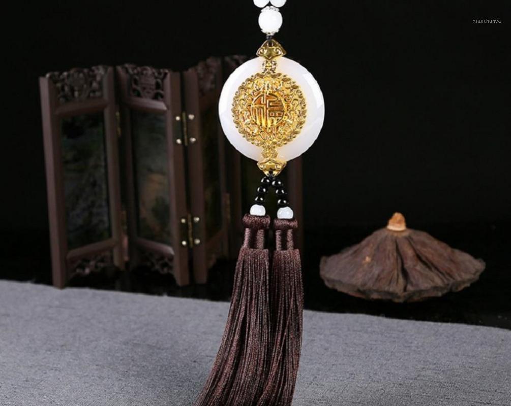 

Car Pendant New Arrival Fashion Gift Hanging Ornament Rear View Mirror Charms Trim Decoration Bless Peace Health Car Styling1