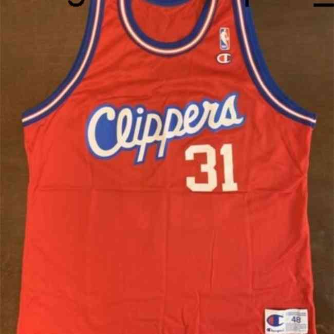 

New Goods Cheap Rare Vintage Champion Brent Barry Basketball Jersey Vest Stitched Basketball Jerseys vest Shirt, Red