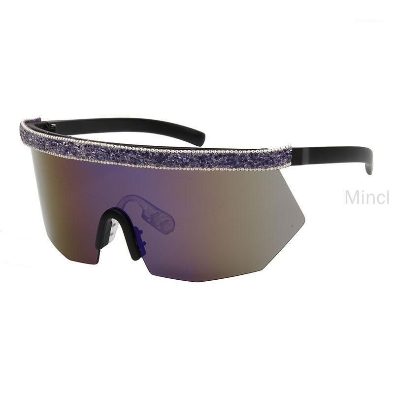 

2020 new Oversize Square Mirror Women Men Diamonds Frame Vintage Sunglasses Female Shades UV400 FML1