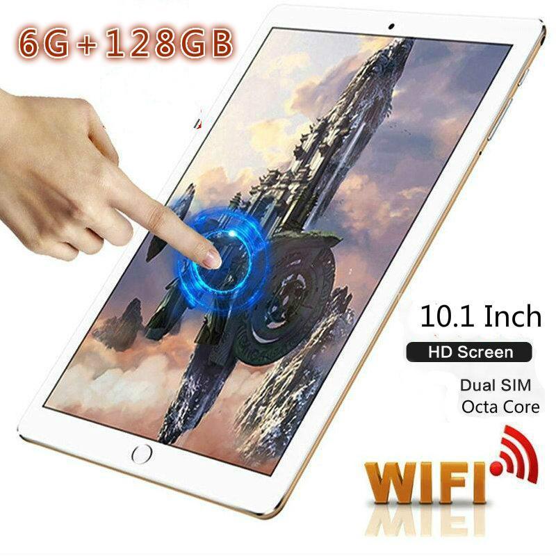 

2020 Special Christmas and New Year gifts 10.1 inch Android 8.0 Tablet PC 10 Core 6G+128GB Dual SIM Cards 4G Tablet For kids1, Black
