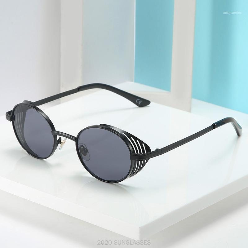 

Windproof punk Sunglasses Men Round Retro Fashion Sunglasses Women Sun Glasses Brand UV400 Eyeglasses Shades FML1