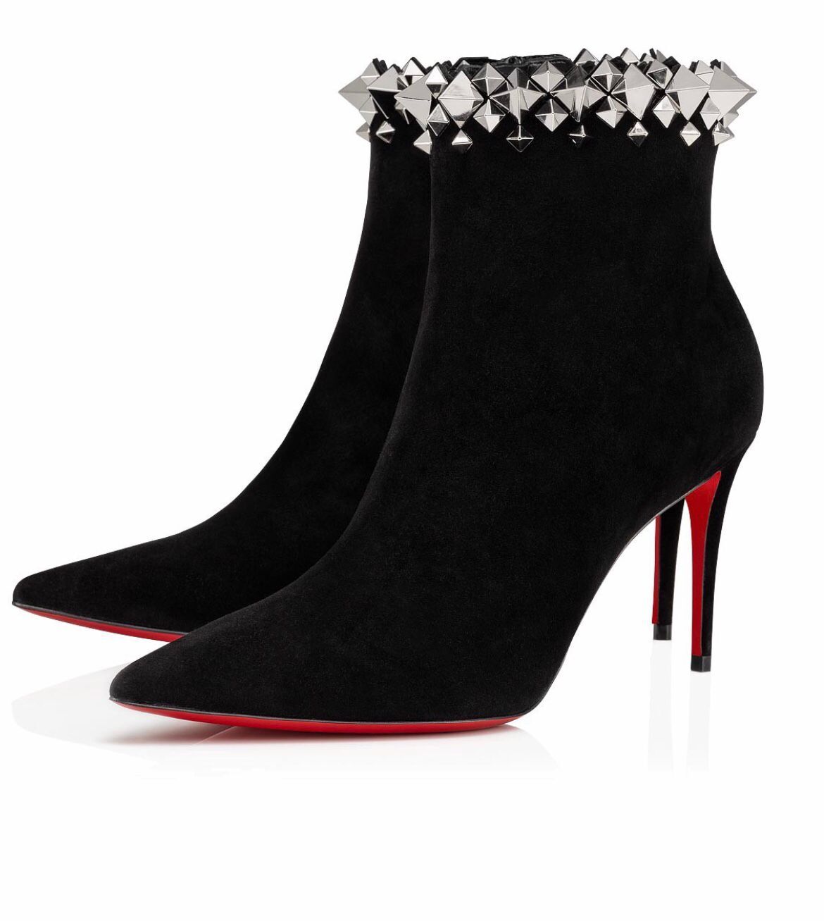 

Elegant Winter Brands Firmamma Ankle Boots Sexy Pointed Toe Women's Red Bottom Booties Nice Quality Lady High Heels Party Wedding EU3543
