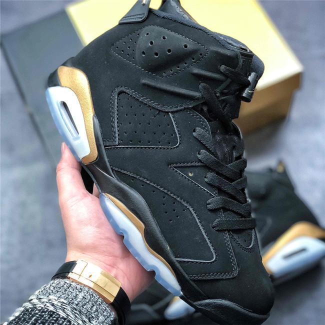 

jumpman 6 retro gs ct4964 007 with black metallic gold berathable sports sneakers shoes women mens fashion trainers schoenen