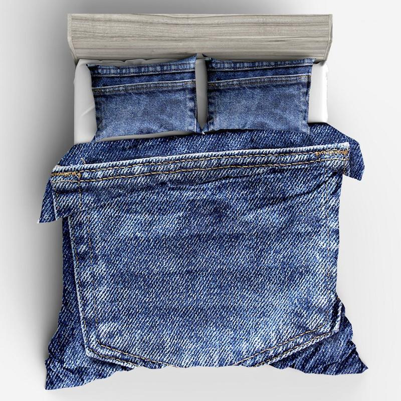 

3D digital printing three-piece creative bedding duvet cover pillowcase single and double1