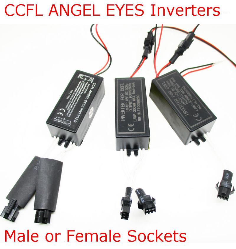 

2PCS CCFL Inverter CCFL Ballasts with 1 or 2 Male or 1 2 Female Sockets for Angel Eyes Light Halo Ring Motorcycles cars1