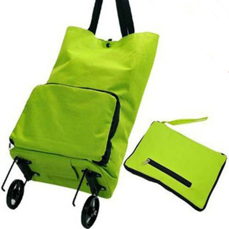 

Folding bags cart fashion household bag folding trolley storage bags
