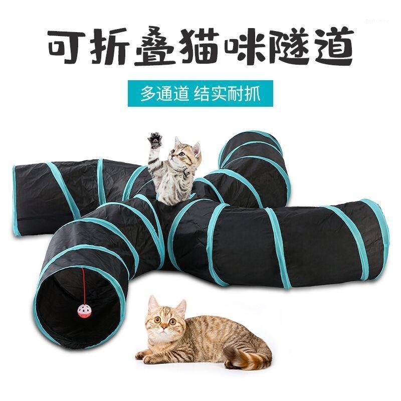 

Creative Foldable Pet Cat Tunnel 2/3/4/5 Holes Pet Tube Collapsible Play Toy S-type Indoor Outdoor Kitty Puppy Training ToysTube1