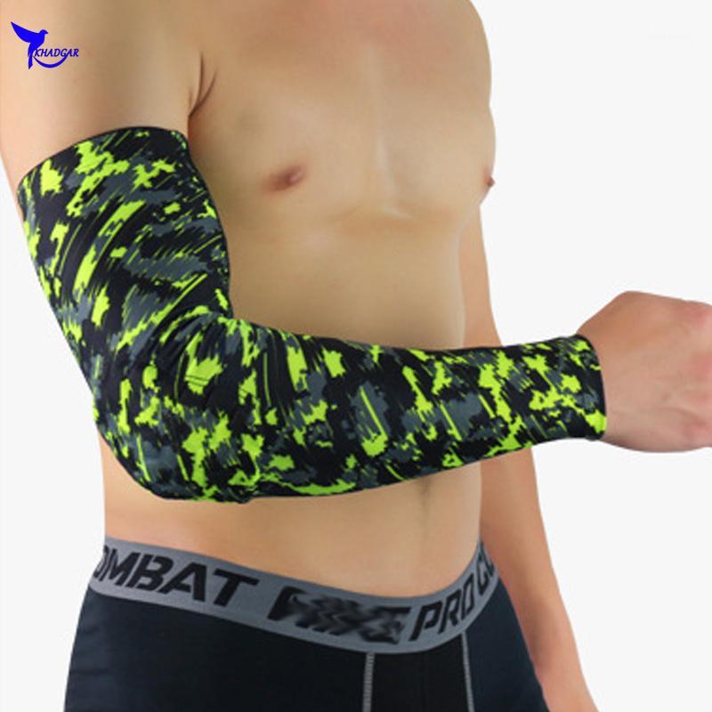 

2 Pcs Honeycomb Protective Elbow Guard Support Elastic Arm Sleeve Pads Basketball Volleyball Sports Safety Training Brace Pads1, Blue