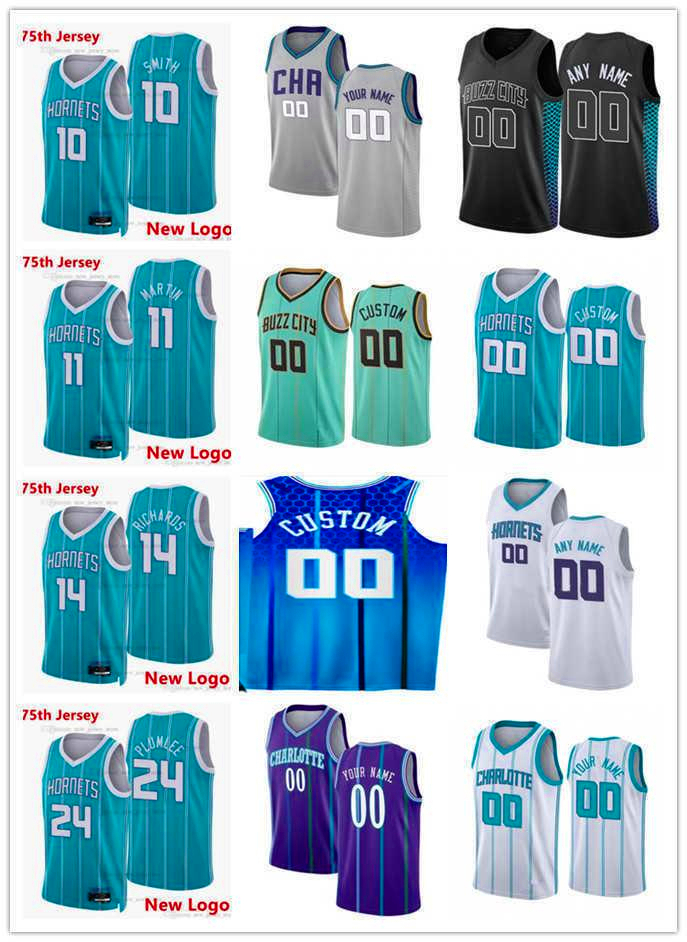 

Mens Womens Youth Charlotte's Hornets's 11 Cody Martin 24 Mason Plumlee 14 Nick Richards 10 Ish Smith Custom Basketball Jersey s1, Color