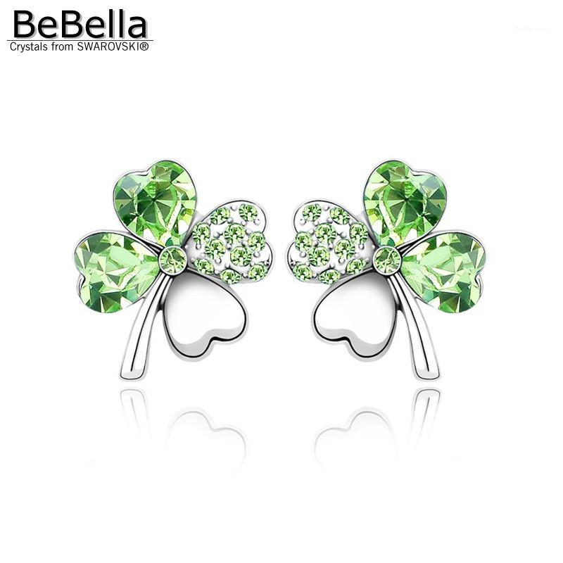 

BeBella 5 colors clover stud earrings made with Elements1