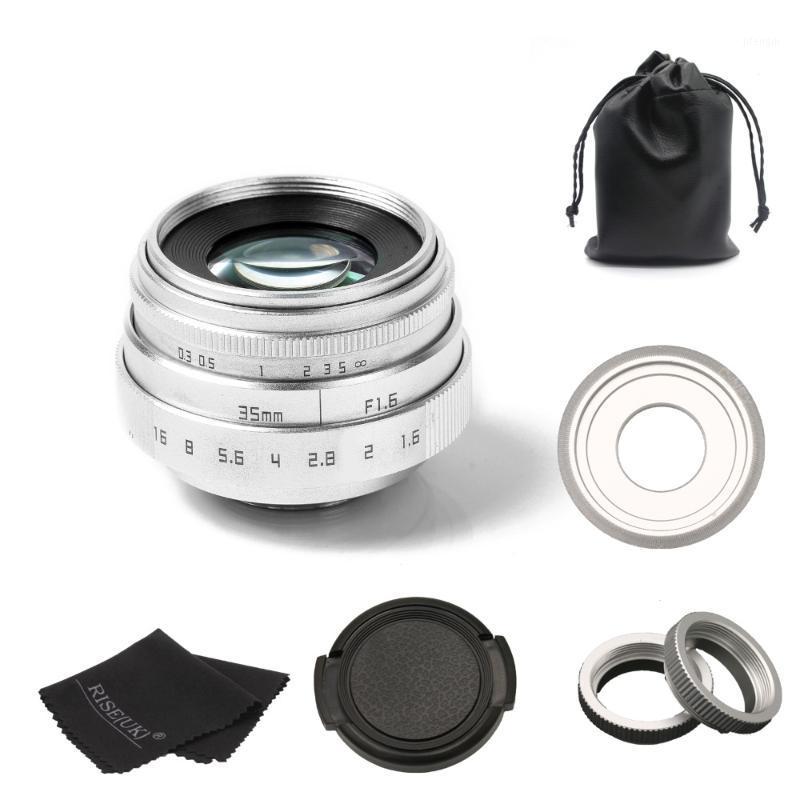 

new arrive fujian 35mm f1.6 C mount camera CCTV Lens II for Sony NEX E-mount camera & Adapter bundle silver1