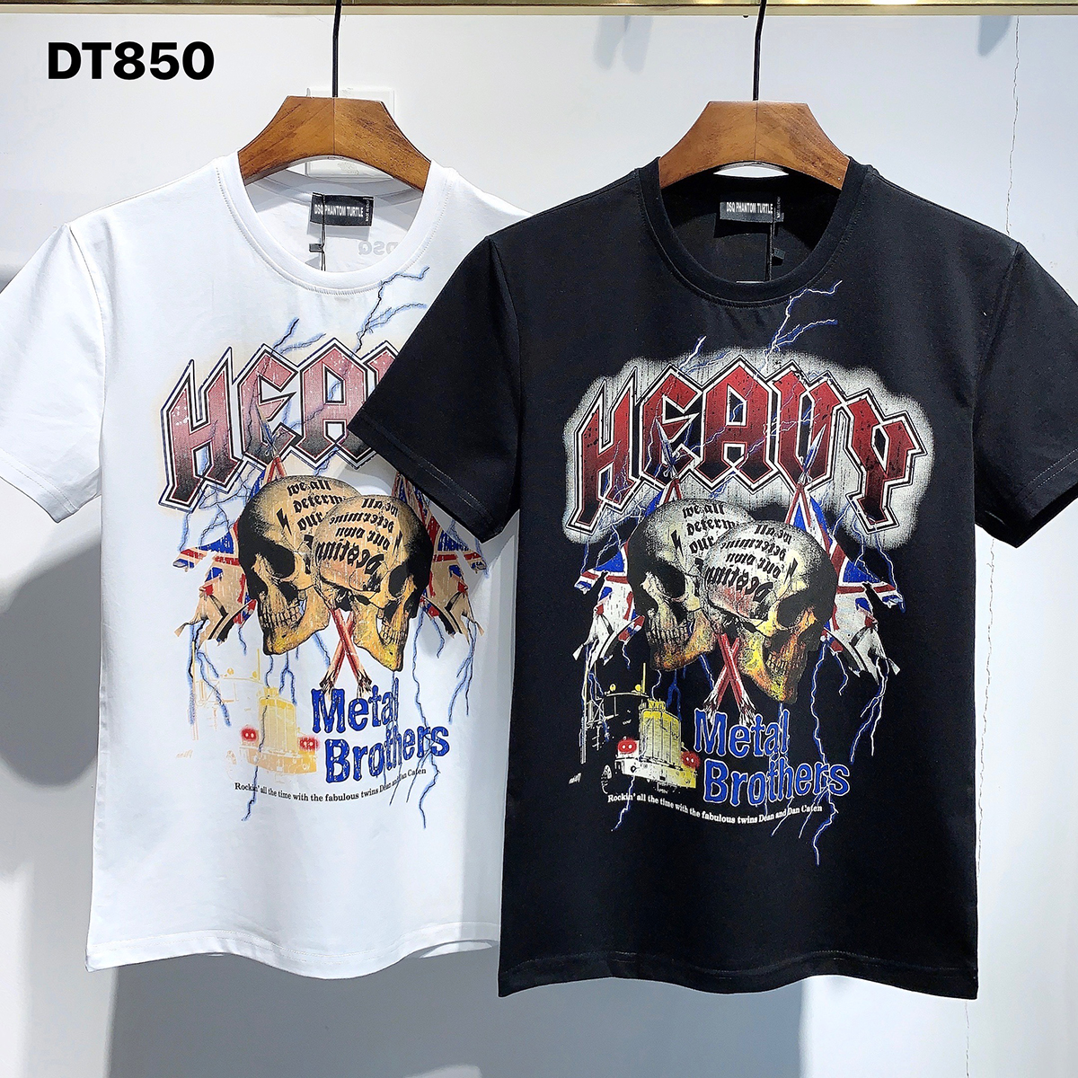 

DSQ PHANTOM TURTLE 2021SS New Mens Designer T shirt Paris fashion Tshirts Summer DSQ Pattern T-shirt Male Top Quality 100% Cotton Top 1159, White;black