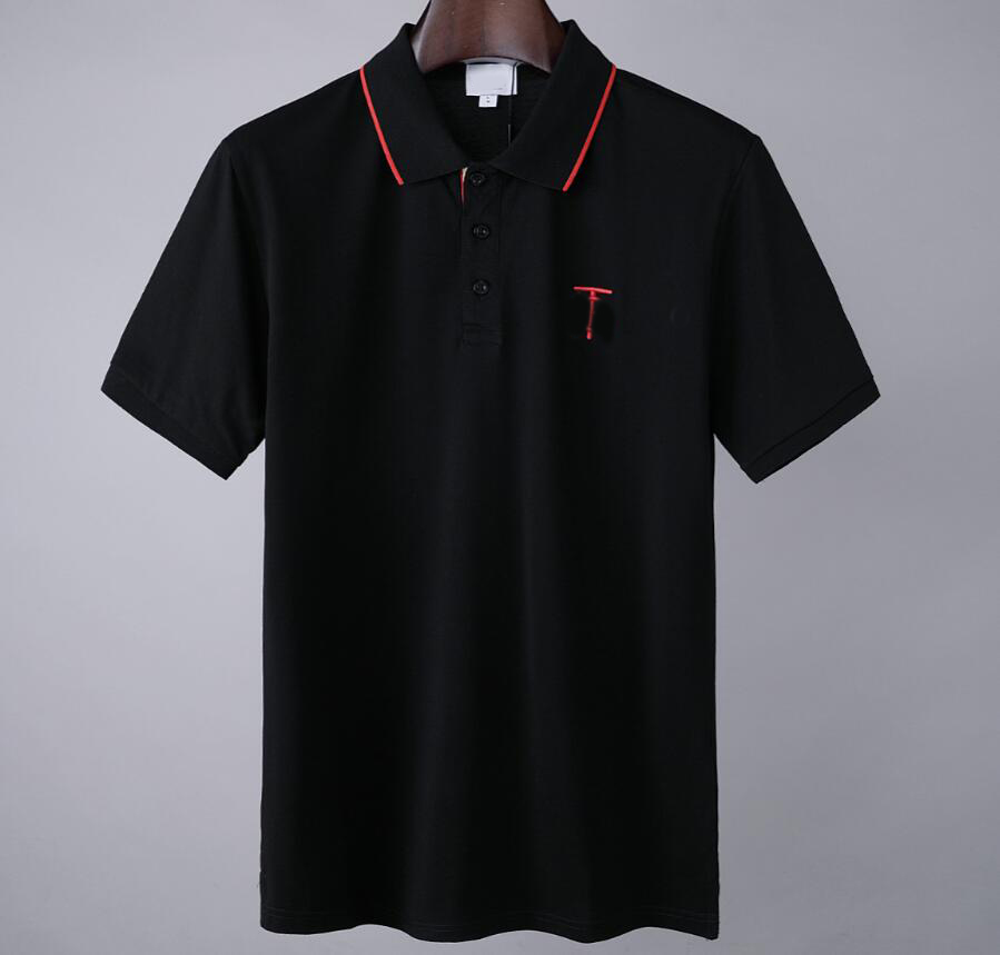 

shirt mens polo spring italy summer shorts sleeve tee designer polos tshirt lapel 22ss men garter letters little bee printing clothing #0015 G54I, White