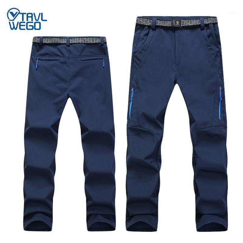 

Hiking Pants Softshell Winter Windproof Waterproof Warmth Radiation Protection Men Travel Camping Down Pant1 Outdoor, Men navy