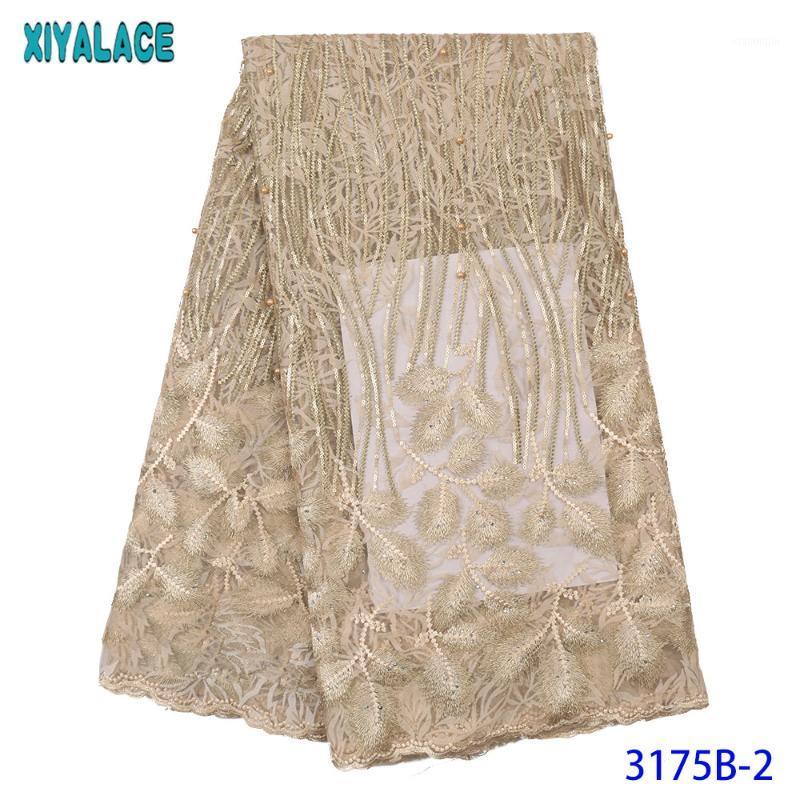 

High Quality Europe And American Fashion Fabric Latest Tulle Lace Fabric with French lace Fabrics KS3175B1