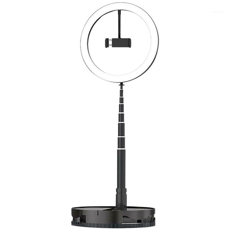 

26CM Ring Fill Light Folding Portable Dimmable Ring Fill Light Adjustable Brightness 24W LED Video for Makeup Live1