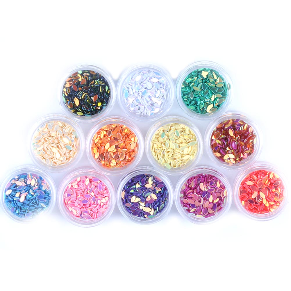 

Mixed Colors Horse Eye Water Droplets Shape 3D Glitter Sequins Nail Flakes Nail Art Decor DIY Nails Beauty Stickers